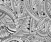 Coloriage Adulte Mandala Dur