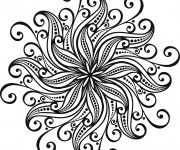 Coloriage Adulte Mandala Th&eacute;rapie par Art