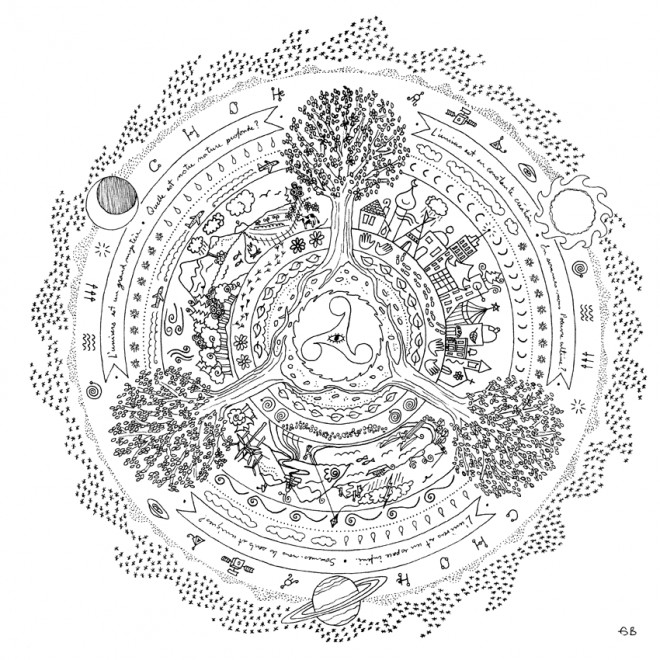 Coloriage et dessins gratuits Adulte Saisons Mandala difficile à imprimer