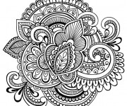 Coloriage et dessins gratuit Mandala Adulte Nature à imprimer