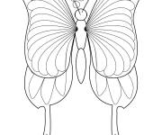 Coloriage Belle papillon adulte en ligne