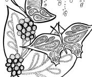 Coloriage Des papillons anti-stress complexes