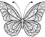 Coloriage Forme de papillon pour adulte