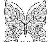 Coloriage Magnifique papillon pour adulte