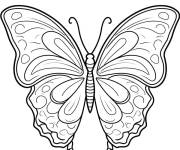 Coloriage et dessins gratuit Papillon abstrait facile à imprimer