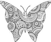 Coloriage Papillon adulte artwork