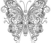 Coloriage Papillon adulte difficile gratuit