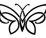 Coloriage Papillon inspiration pour adulte