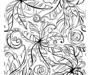 Coloriage Adulte plantes difficile