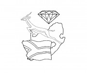 Coloriage Afrique de sud Logo