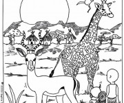 Coloriage Animaux Afrique