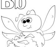 Coloriage La lettre B comme dans Bumblebee