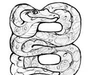 Coloriage Lettre B comme dans Boa