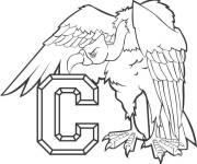 Coloriage Lettre C comme Condor