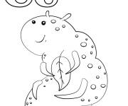 Coloriage Lettre C is for Caterpillar