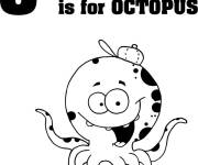 Coloriage Lettre O comme dans Octopus