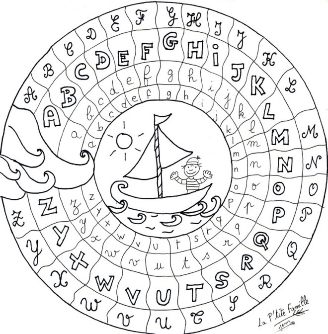 Coloriage Alphabet En Ligne