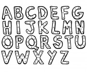 Coloriage Alphabet maternelle