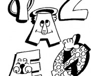 Coloriage Les Lettres de l'Alphabet qui s'amusent
