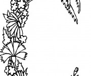 Coloriage et dessins gratuit Lettre C en forme de Plante à imprimer