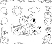 Coloriage et dessins gratuit Animaux Amusants à imprimer