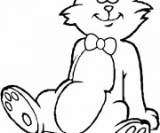 Coloriage et dessins gratuit Un Chat drôle à imprimer