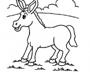 Coloriage &Acirc;ne dans le Champ