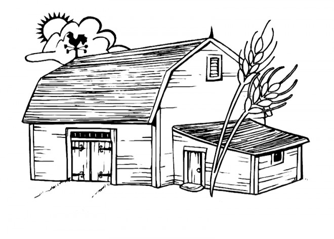 Dessin De Ferme Facile A Faire