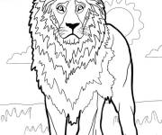 Coloriage Le lion le tout puissant