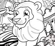 Coloriage Le roi de la jungle