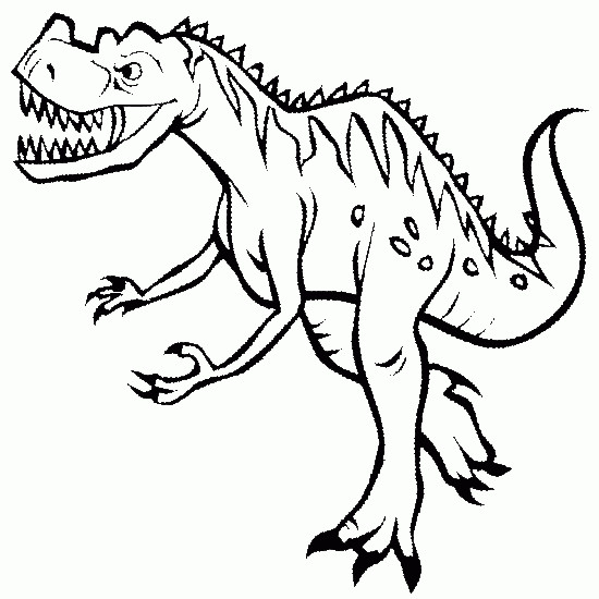 Coloriage et dessins gratuits Un Dinosaure vecteur à imprimer
