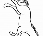 Coloriage Cheval fantastique à découper