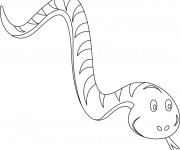 Coloriage Un Serpent facile