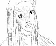 Coloriage Avatar 2 Neytiri