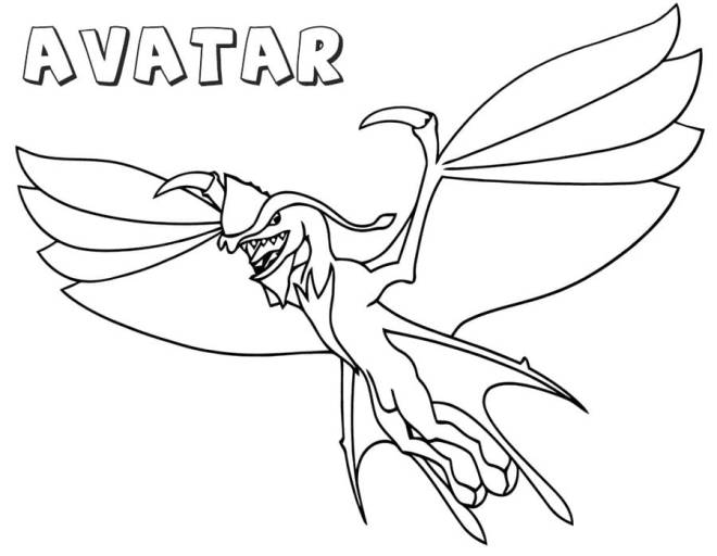 Coloriage et dessins gratuits Leonopteryx Avatar à imprimer