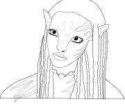 Coloriage Neytiri Film Avatar
