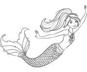Coloriage Barbie Sir&egrave;ne de Disney