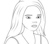 Coloriage Barbie sir&egrave;ne triste