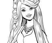 Coloriage La princesse de Disney Barbie Sir&egrave;ne