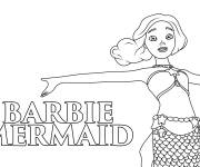 Coloriage Poster du film Barbie sir&egrave;ne