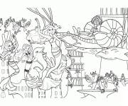 Coloriage Sc&egrave;ne du film Barbie et le secret des sir&egrave;nes