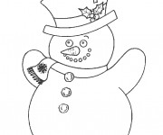 Coloriage Bonhomme de Neige