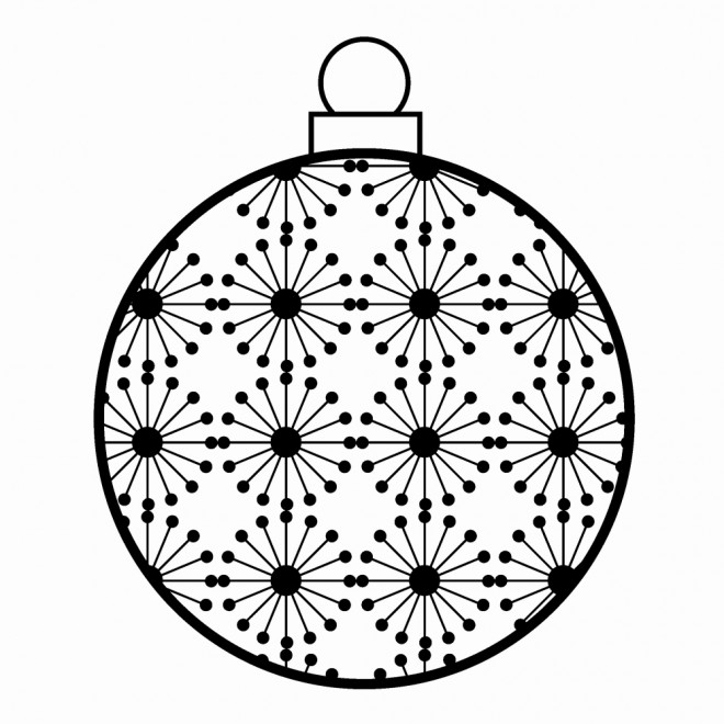 Coloriage Boule de Noel 11 dessin gratuit à imprimer