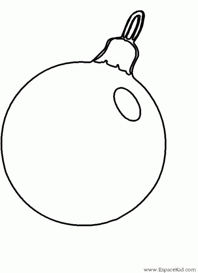 Coloriage Boule de Noel 8 dessin gratuit à imprimer