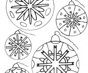 Coloriage et dessins gratuit Boule de Noel à colorier à imprimer