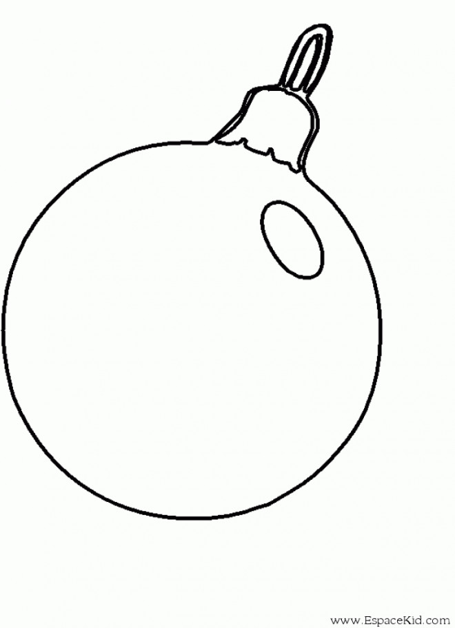 Coloriage Boule De Noel Gratuit
