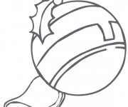 Coloriage Boule et Cloche de Noel