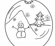 Coloriage Boule et d&eacute;cor de No&euml;l