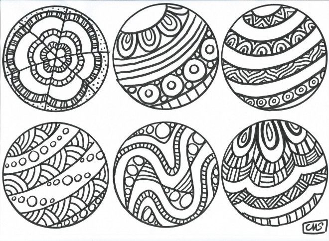 Coloriage Boules De Noel Artistique Dessin Gratuit à Imprimer