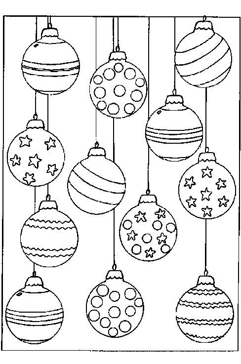 Coloriage Boule De Noel Gratuit A Imprimer